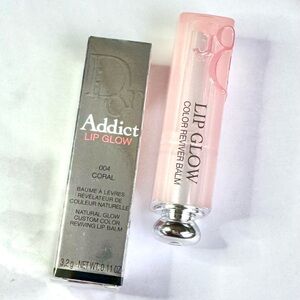 Dior Addict Lip Glow - Coral 004 Natural Glow Custom Color Reviving Lip Balm NIB